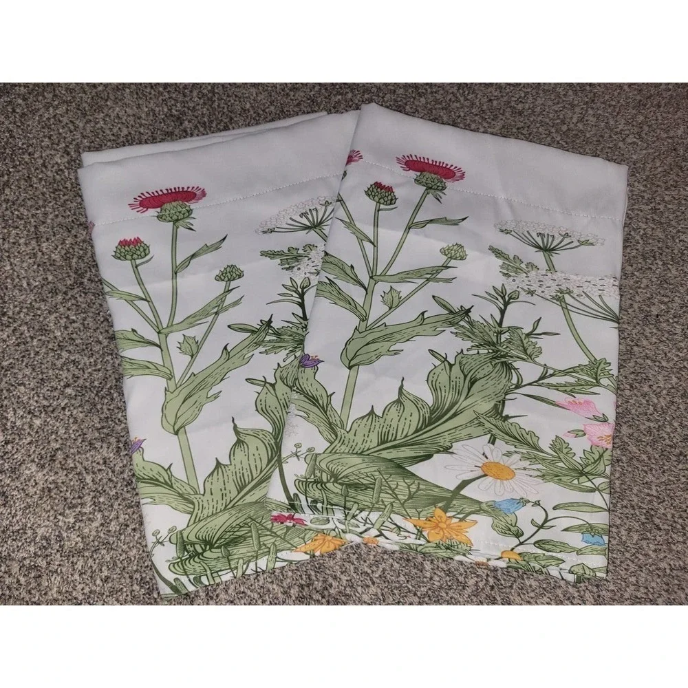 Floral Window curtains Set of 2